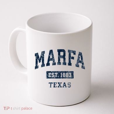 Marfa Texas Tx Vintage Sports Established Coffee Mug