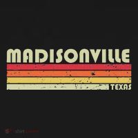 Madisonville Tx Texas Funny City Home Roots Gift Retro 80s Coaster thumb 2