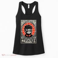 Meow Tse Tung Chinese Mao Zedong Chairman Kitten Meme Cat Women's Tank Top thumb 0
