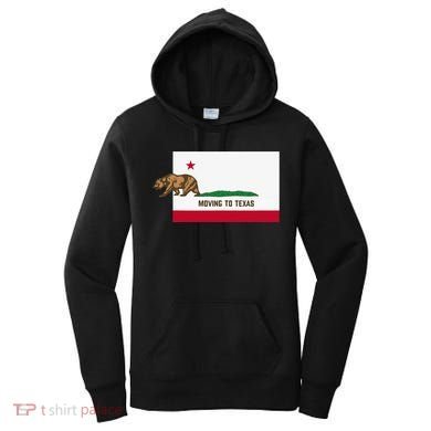 Moving To Texas Leaving California Funny Designed Women's Hoodie