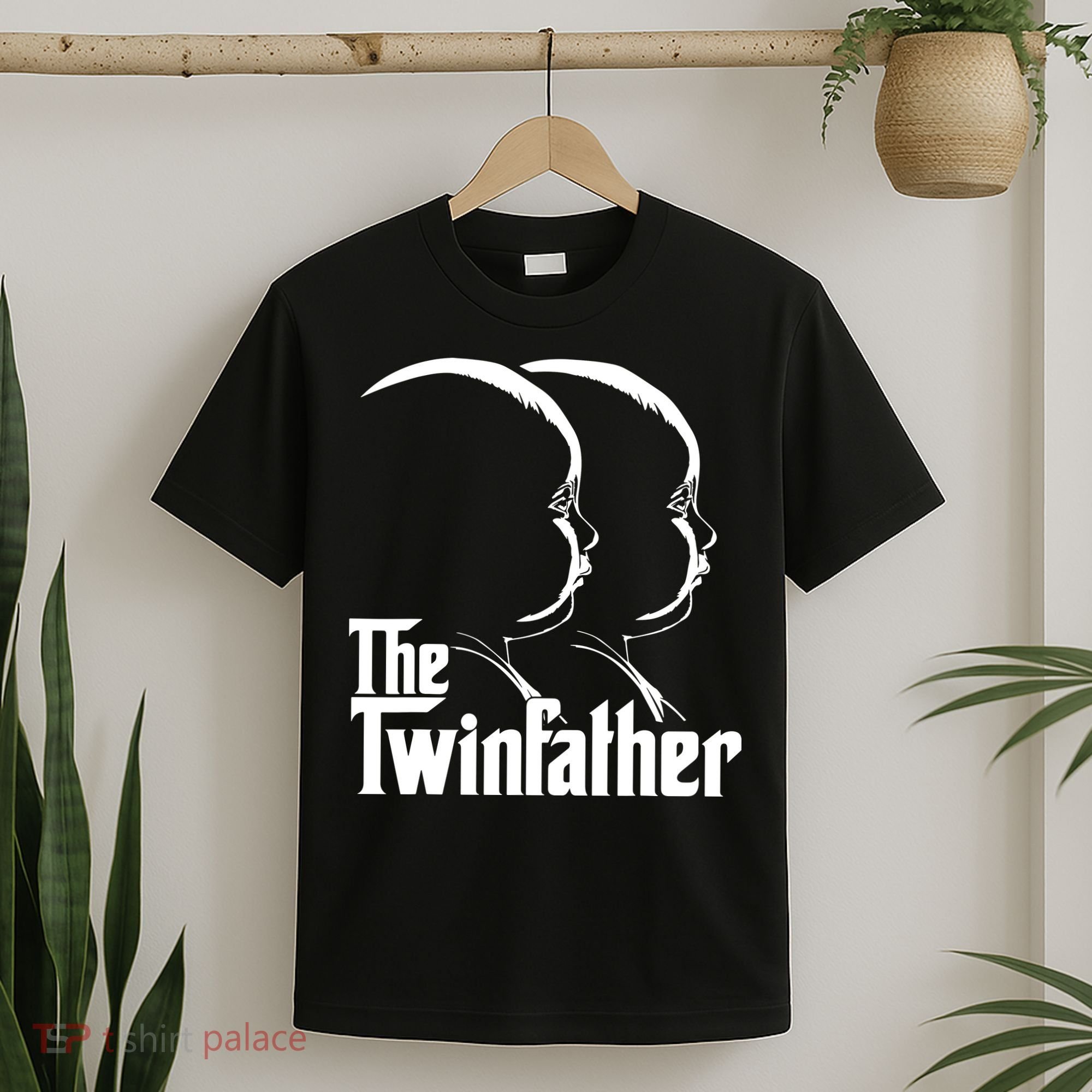 Mens The Twinfather Funny Father Of Twin Dad Gift T-Shirt