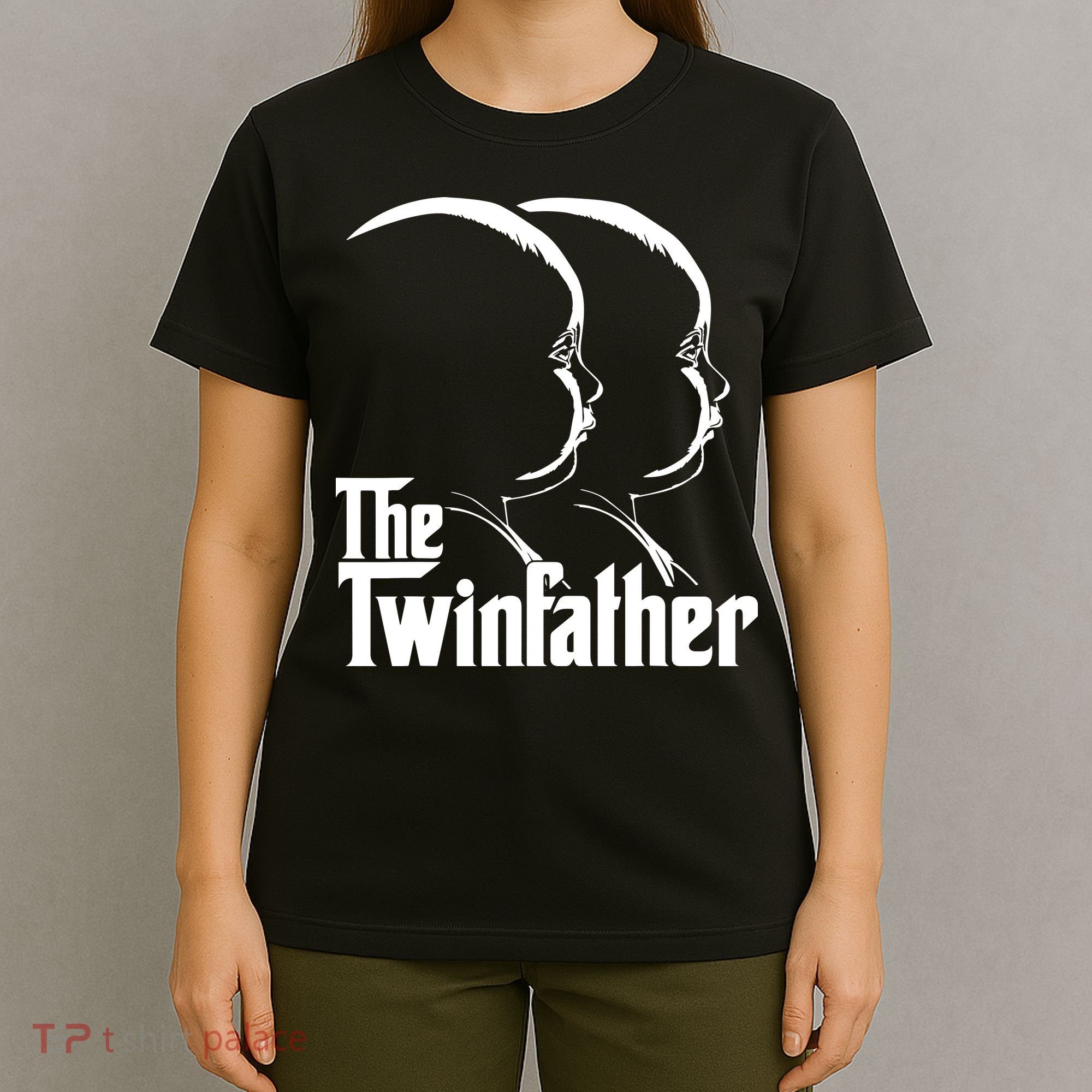 Mens The Twinfather Funny Father Of Twin Dad Gift T-Shirt