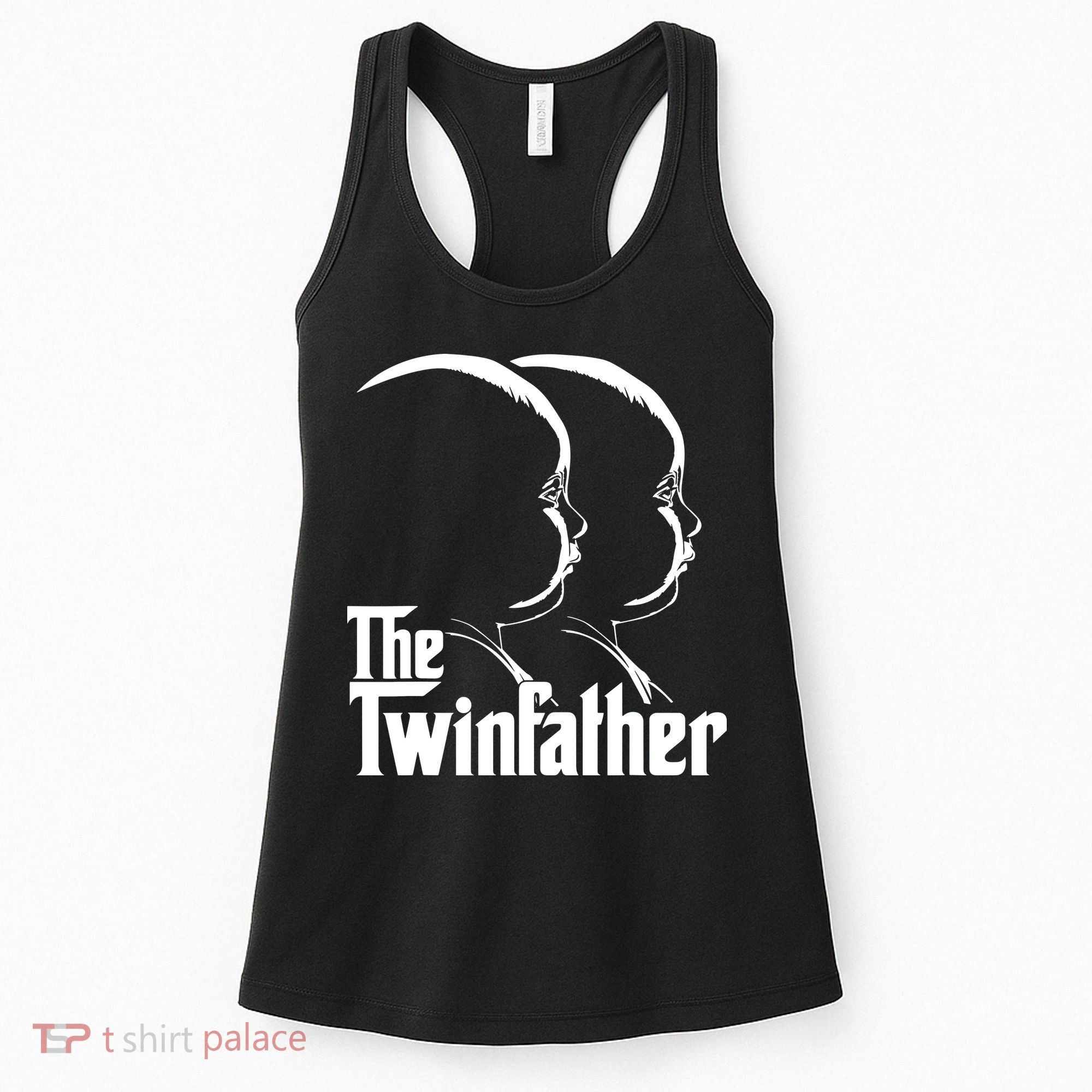 Mens The Twinfather Funny Father Of Twin Dad Gift Women's Tank Top