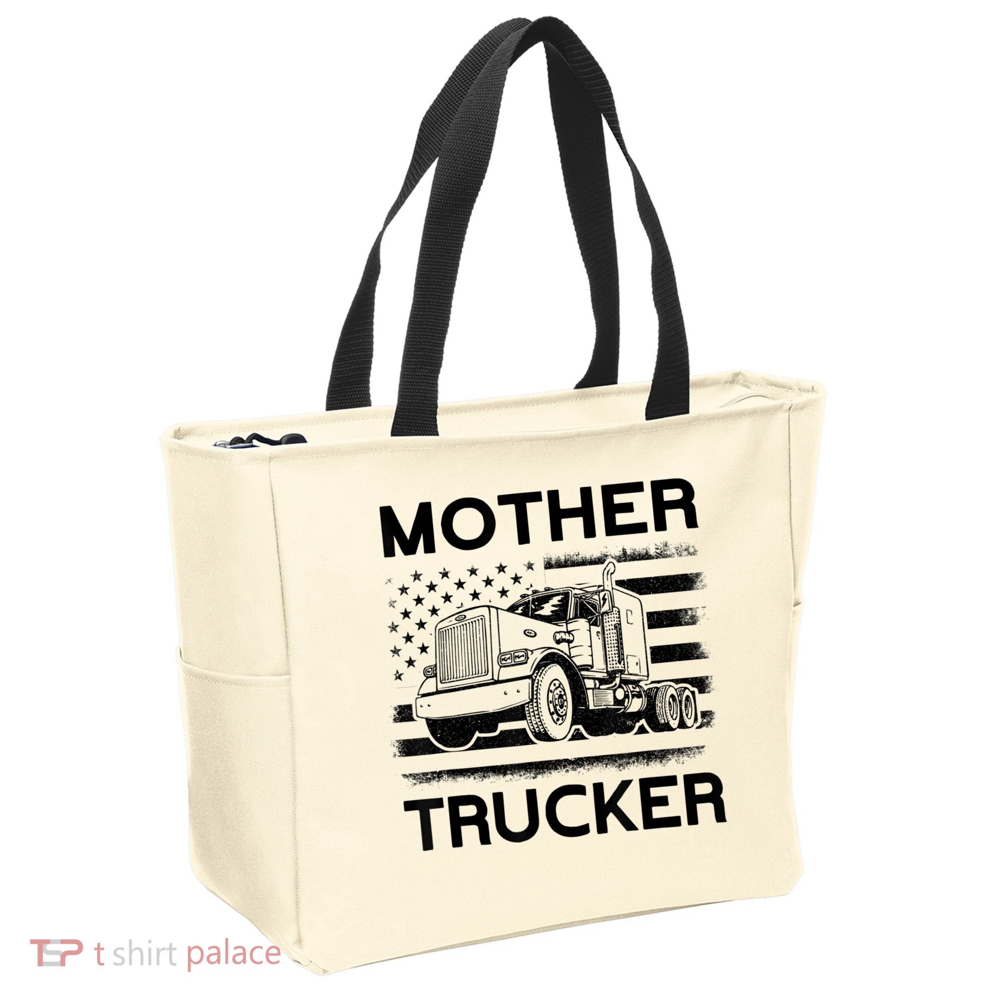 Mother Trucker Truck Driver Tote Bag