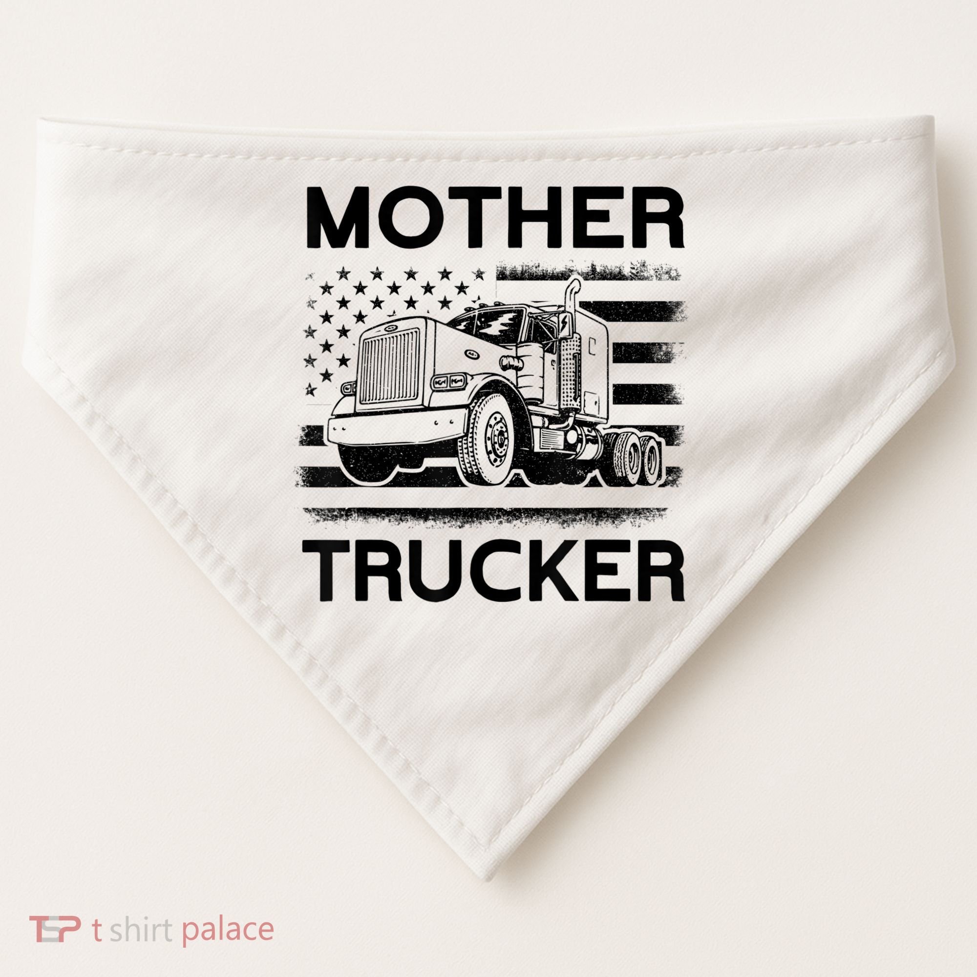 Mother Trucker Truck Driver USA-Made Doggie Bandana
