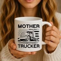 Mother Trucker Truck Driver Coffee Mug thumb 3