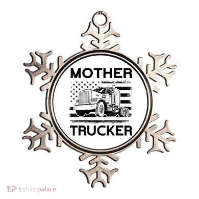 Mother Trucker Truck Driver Ornament