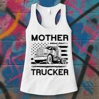 Mother Trucker Truck Driver Women's Tank Top thumb 3