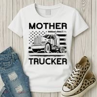 Mother Trucker Truck Driver Women's T-Shirt thumb 3