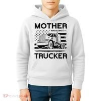 Mother Trucker Truck Driver Kids Hoodie thumb 4
