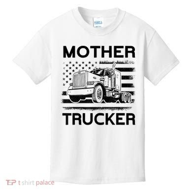 Mother Trucker Truck Driver Kids T-Shirt