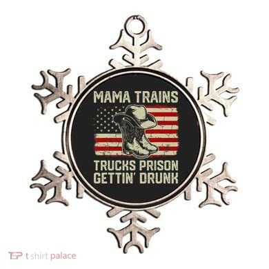 Mama Trains Trucks Prison Getting Drunk Country Music Ornament