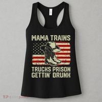 Mama Trains Trucks Prison Getting Drunk Country Music Women's Tank Top thumb 3