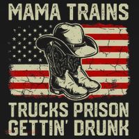 Mama Trains Trucks Prison Getting Drunk Country Music Baby Bodysuit thumb 2