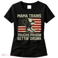 Mama Trains Trucks Prison Getting Drunk Country Music Women's T-Shirt thumb 0