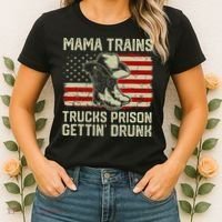 Mama Trains Trucks Prison Getting Drunk Country Music Women's T-Shirt thumb 2