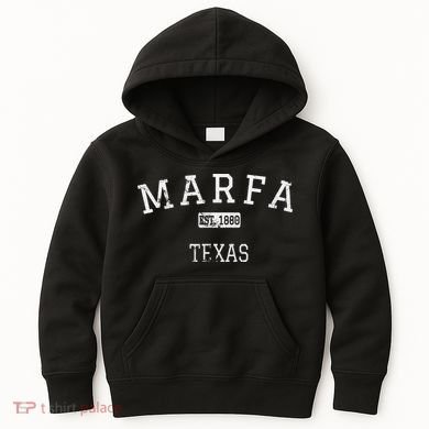 Marfa Texas TX Vintage Kids Hoodie