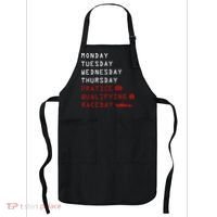 Monday Tuesday Thursday Practice Qualifying Race Day Apron thumb 0