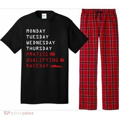 Monday Tuesday Thursday Practice Qualifying Race Day Pajama Set