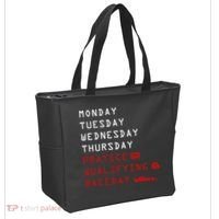Monday Tuesday Thursday Practice Qualifying Race Day Tote Bag thumb 2