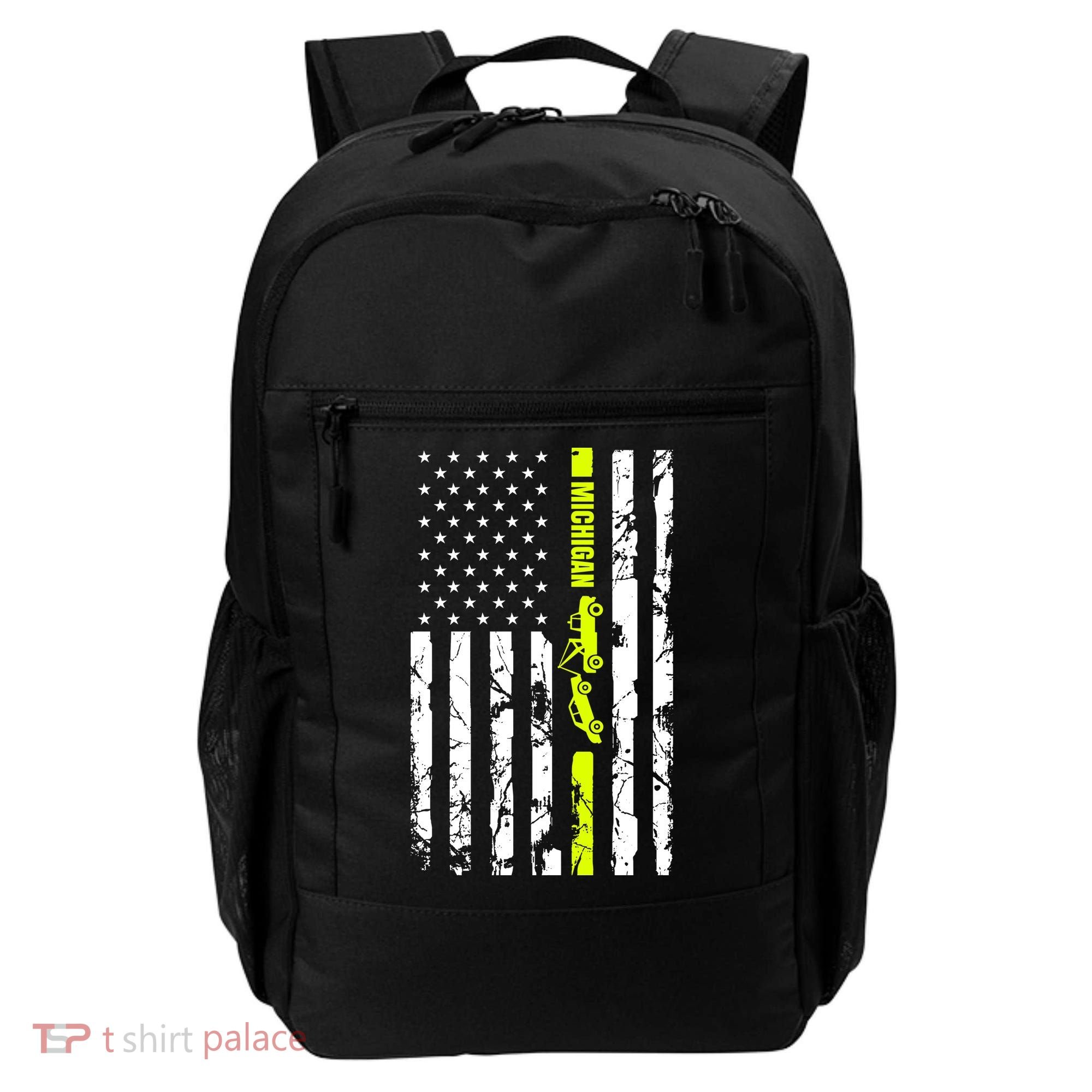 Michigan Tow Truck Driver Flag Backpack
