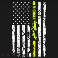 Michigan Tow Truck Driver Flag Backpack thumb 2