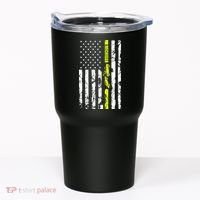 Michigan Tow Truck Driver Flag Tumbler thumb 0