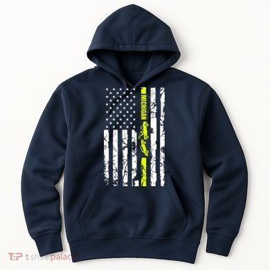 Michigan Tow Truck Driver Flag Hoodie