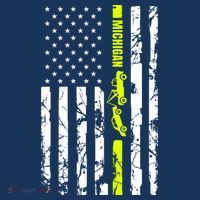 Michigan Tow Truck Driver Flag Sweatshirt thumb 3
