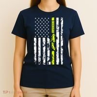 Michigan Tow Truck Driver Flag T-Shirt thumb 4