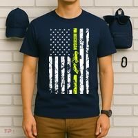 Michigan Tow Truck Driver Flag T-Shirt thumb 6
