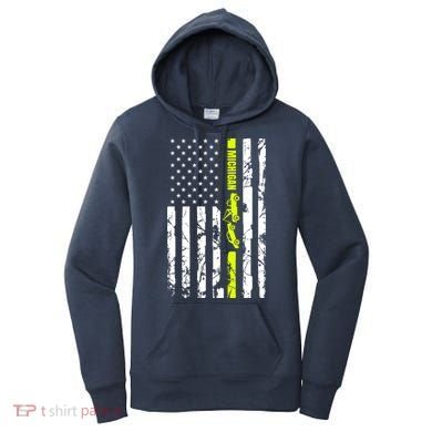Michigan Tow Truck Driver Flag Women's Hoodie