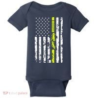 Michigan Tow Truck Driver Flag Baby Bodysuit thumb 0