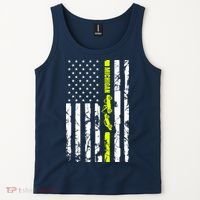 Michigan Tow Truck Driver Flag Tank Top thumb 2