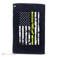 Michigan Tow Truck Driver Flag Golf Towel thumb 0