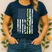 Michigan Tow Truck Driver Flag Women's T-Shirt thumb 2