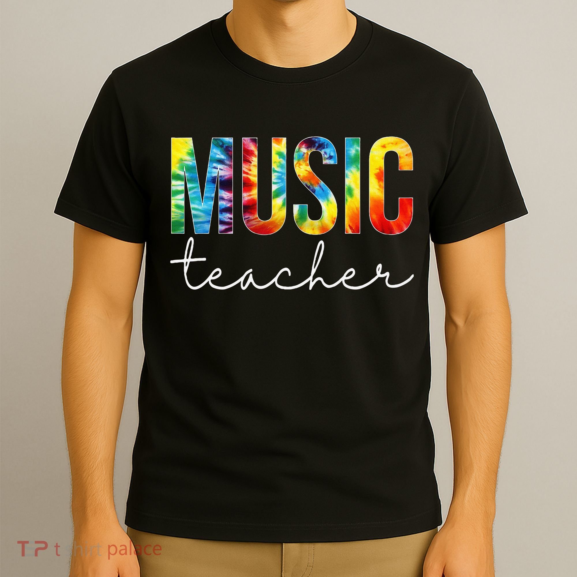 Music Teacher Tie Dye Appreciation Day Hello Back To School T-Shirt