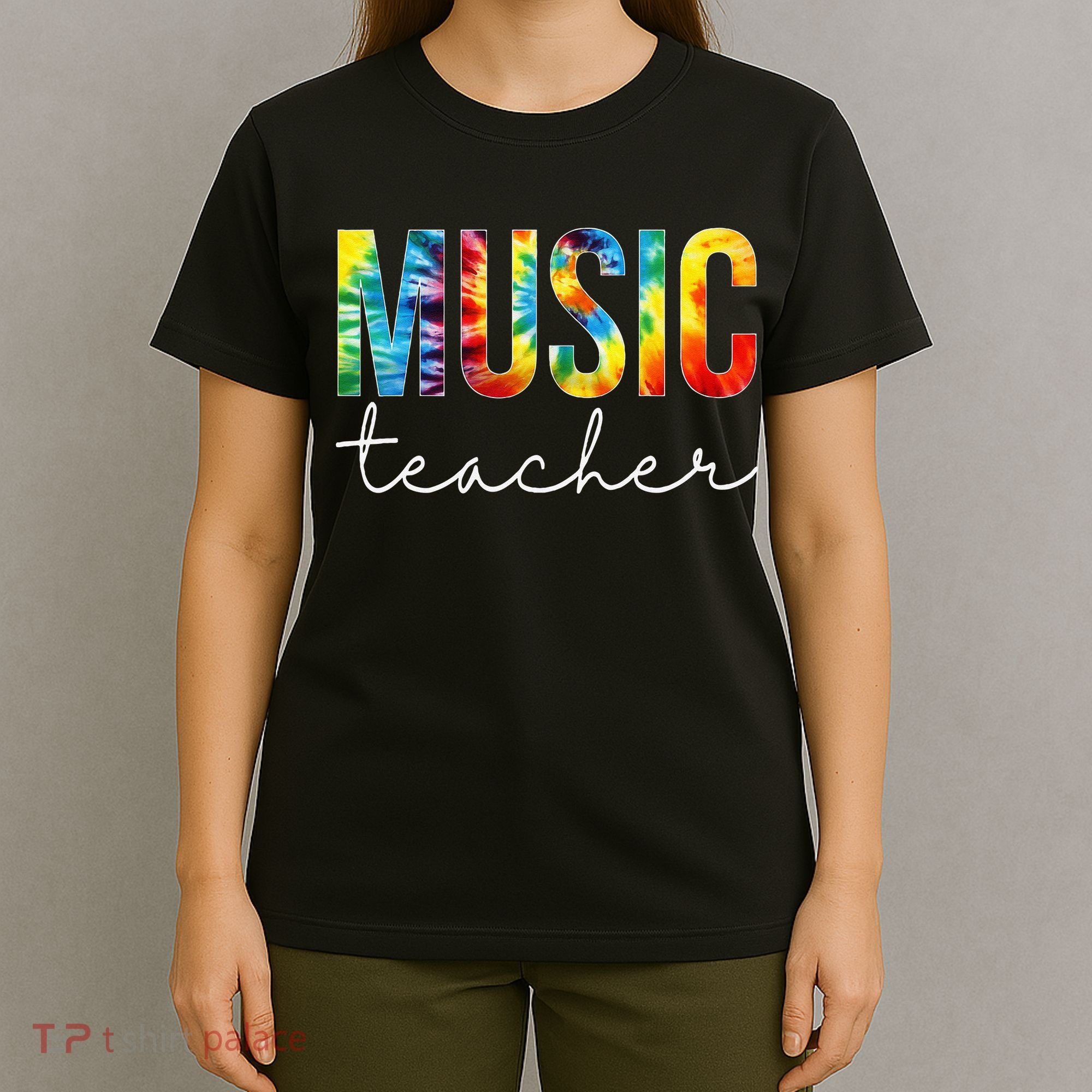 Music Teacher Tie Dye Appreciation Day Hello Back To School T-Shirt