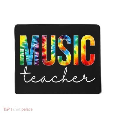 Music Teacher Tie Dye Appreciation Day Hello Back To School Mousepad