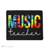 Music Teacher Tie Dye Appreciation Day Hello Back To School Mousepad thumb 0