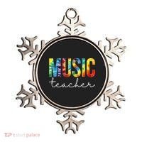Music Teacher Tie Dye Appreciation Day Hello Back To School Ornament thumb 0