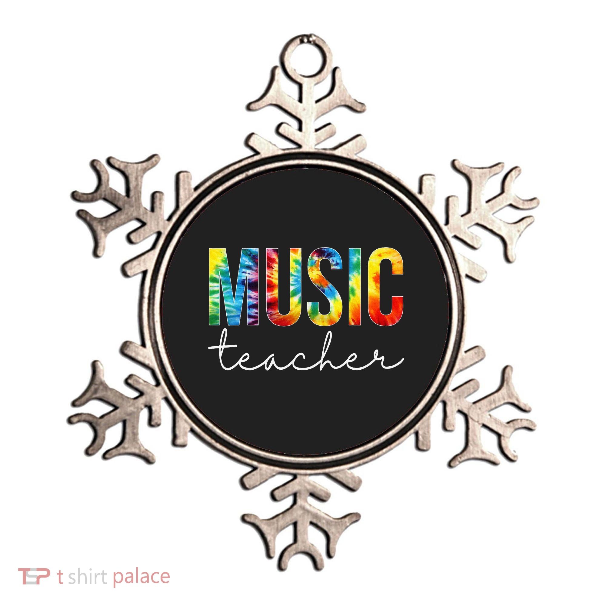 Music Teacher Tie Dye Appreciation Day Hello Back To School Ornament