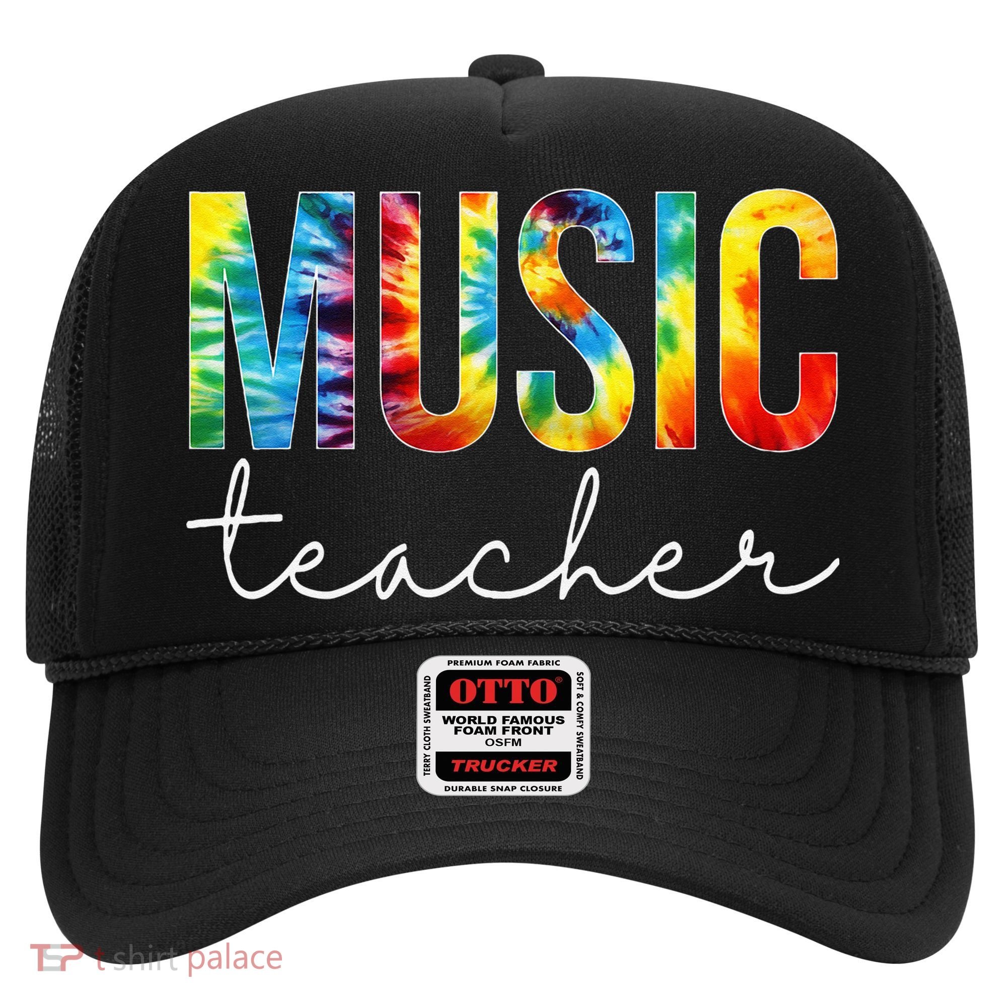 Music Teacher Tie Dye Appreciation Day Hello Back To School Hat