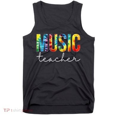 Music Teacher Tie Dye Appreciation Day Hello Back To School Tank Top