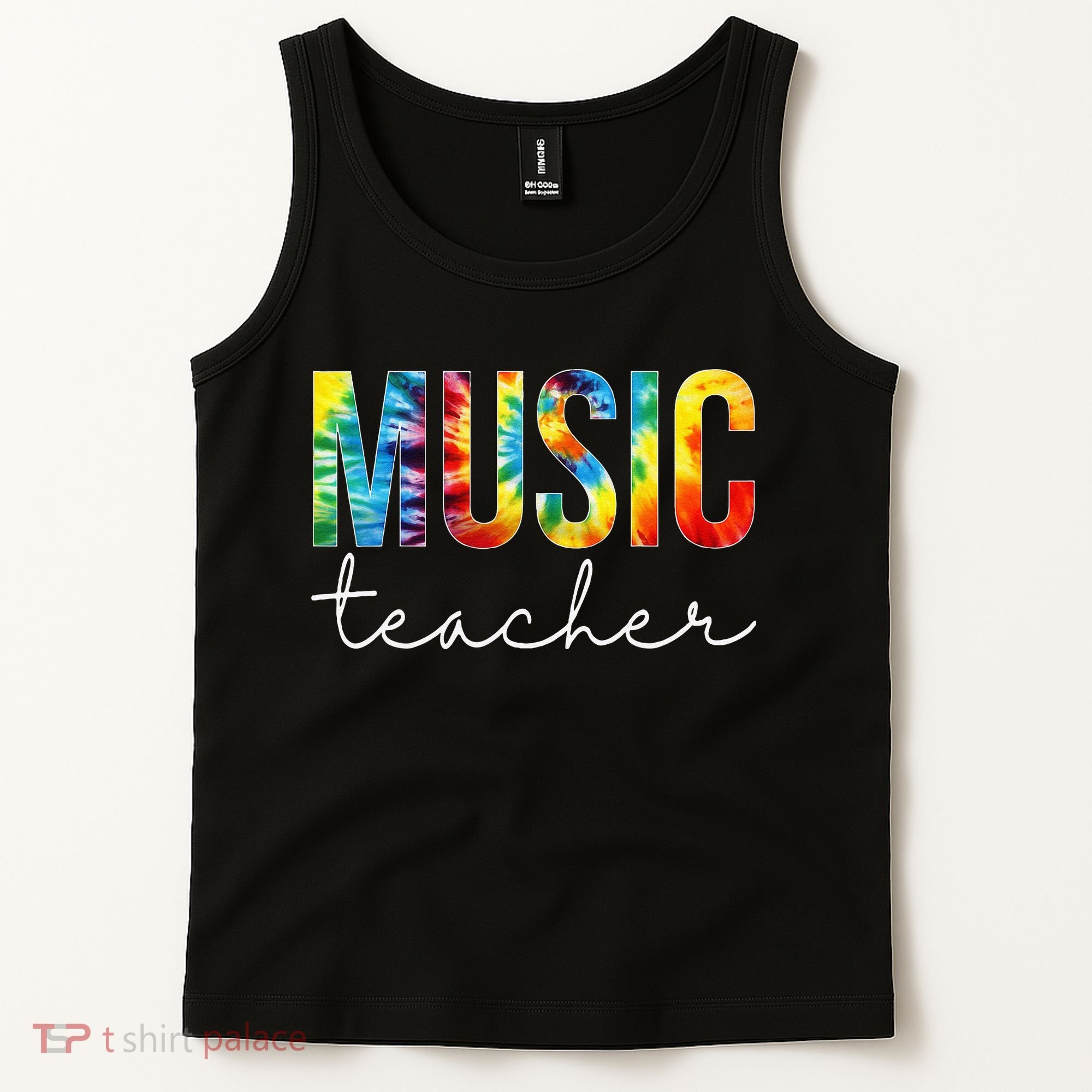 Music Teacher Tie Dye Appreciation Day Hello Back To School Tank Top