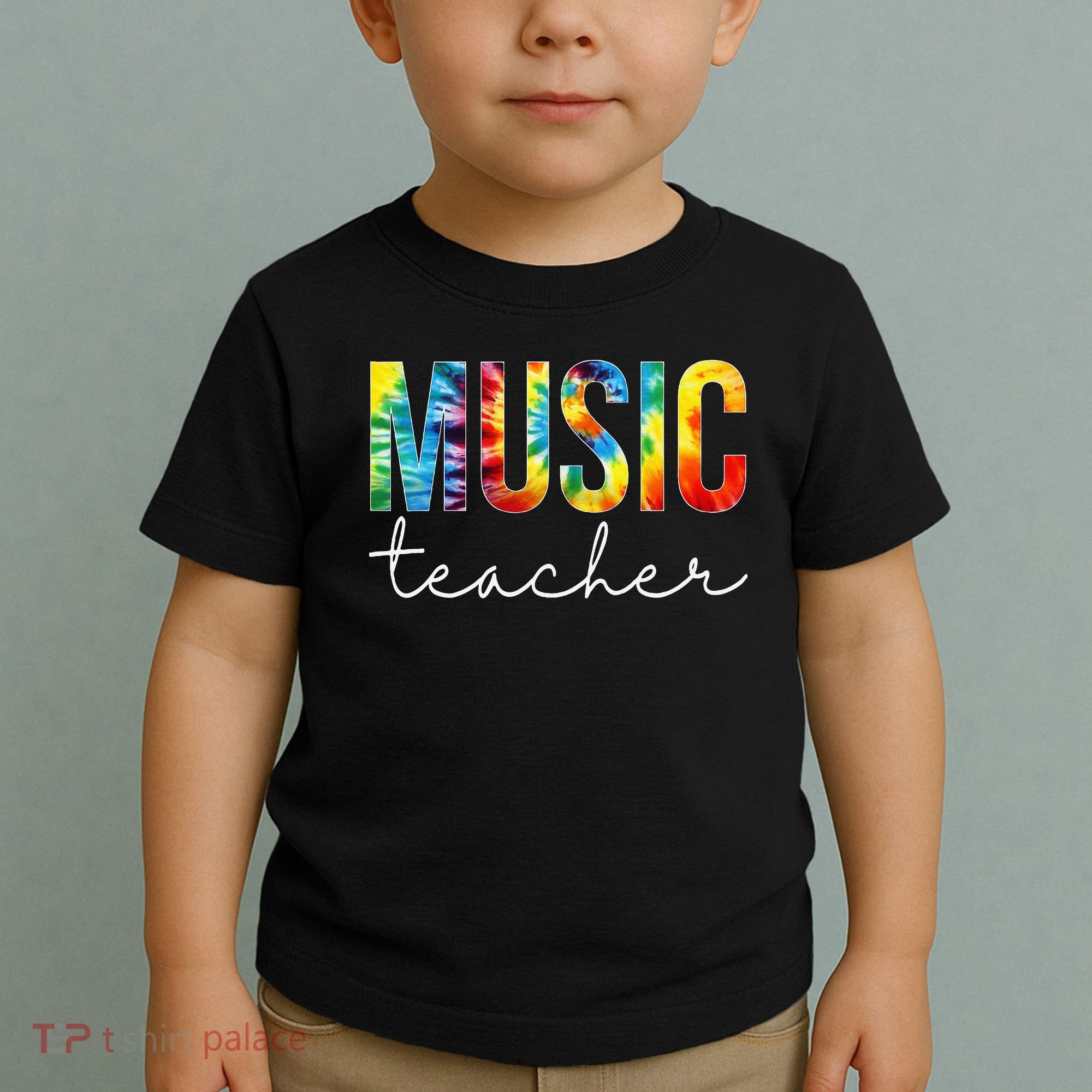 Music Teacher Tie Dye Appreciation Day Hello Back To School Toddler T-Shirt