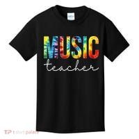 Music Teacher Tie Dye Appreciation Day Hello Back To School Kids T-Shirt thumb 0