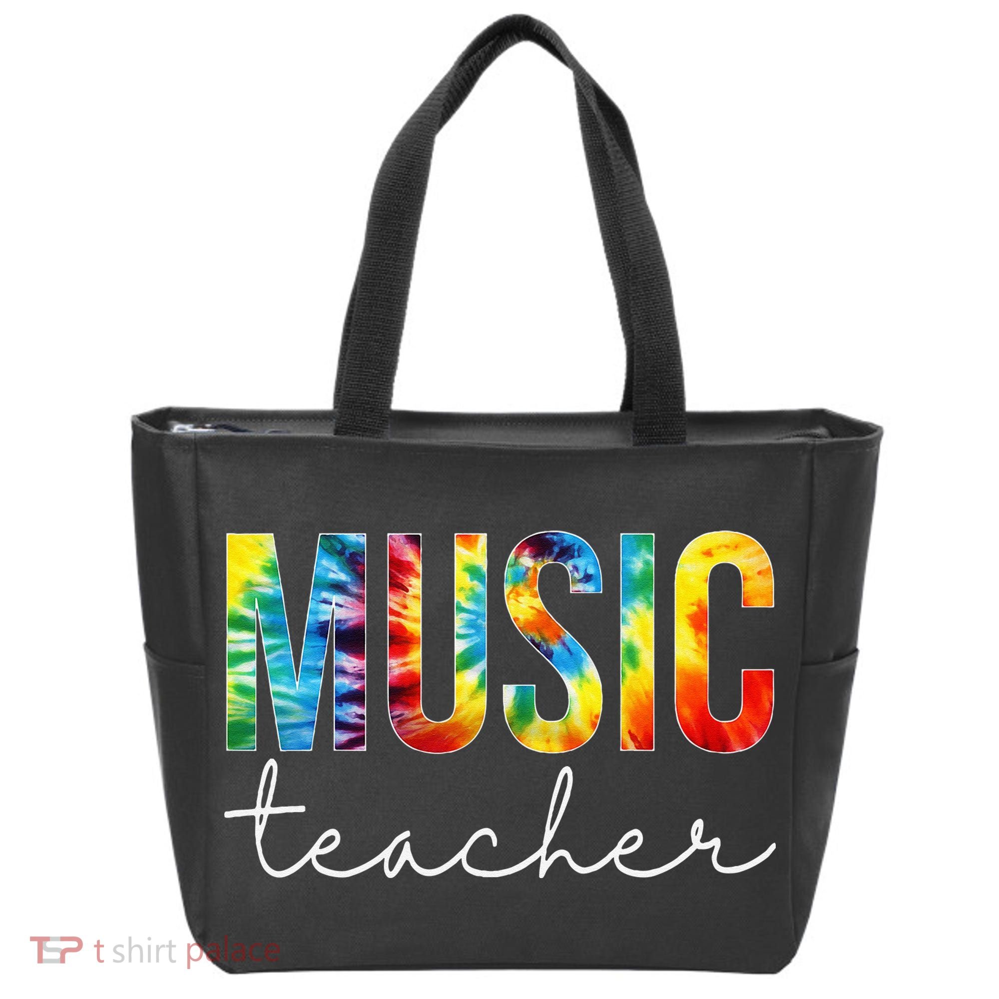Music Teacher Tie Dye Appreciation Day Hello Back To School Tote Bag