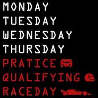Monday Tuesday Thursday Practice Qualifying Race Day Tank Top thumb 6