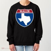 Mcallen Texas Tx Interstate Highway Vacation Souvenir Great Gift Women's Sweatshirt thumb 0